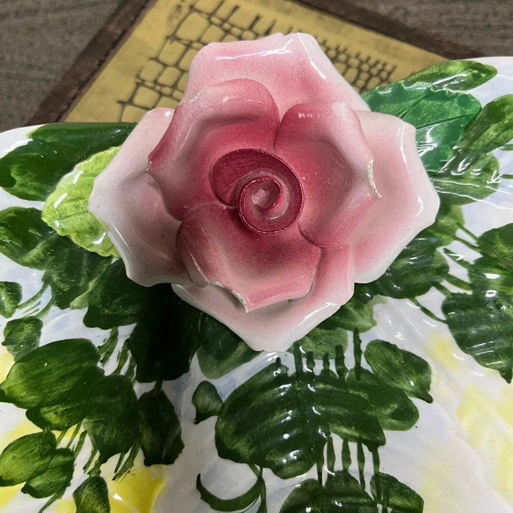 Majolica‎ Vintage Plate Trinket